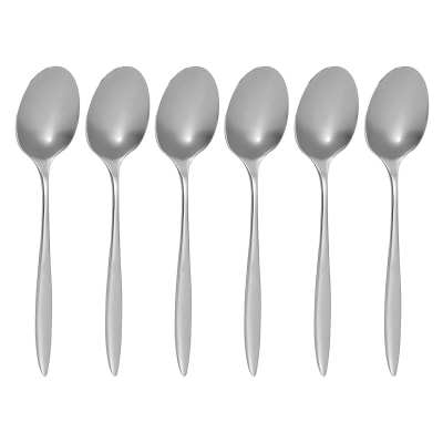 Lot de 6 cuillères de table en acier inoxydable