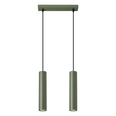 Suspension Acier Vert Olive GU10 2 Lagos