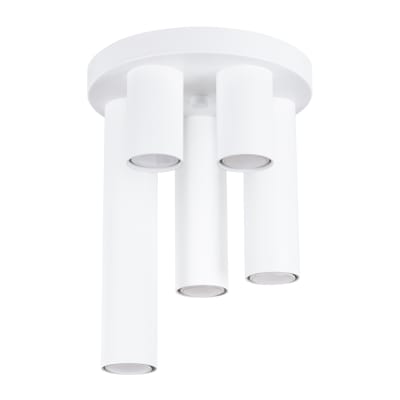 Plafonnier Acier Blanc GU10 5 Lagos