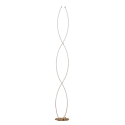 Lampadaire en aluminium, fer et silicone doré / laiton 150 cm
