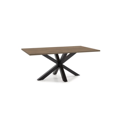 Table rectangulaire avec piètement en fer pour 6/8 personnes 180x76 cm