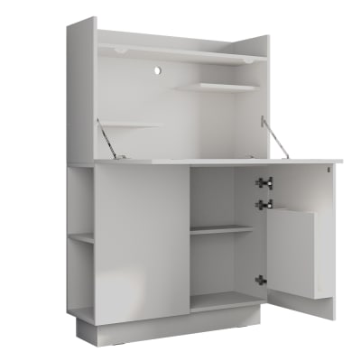 Secrétaire bureau blanc 85x118,9 cm
