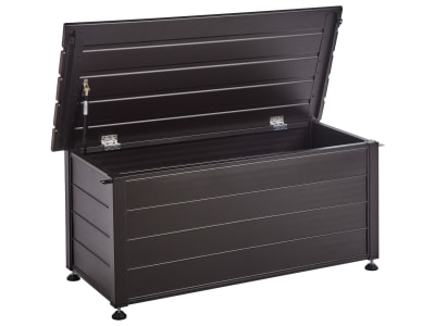 Coffre de rangement 113 cm 50 cm métal marron foncé