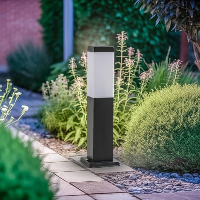 Luminaire extérieur en inox noir