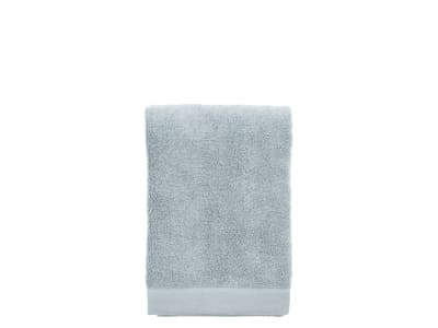 Serviette en coton bio bleu lin 50x100 cm