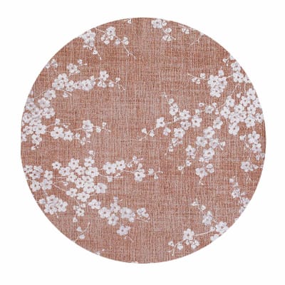 Tapis salon et chambre moderne tissé plat  240x240 cm Rose