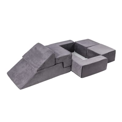 Canapé Enfant Convertible - Canape Dépliant et Confortable, Gris
