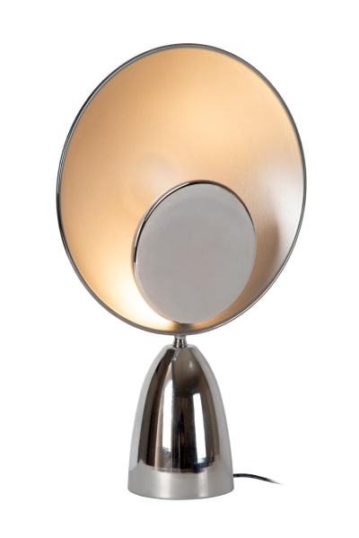 Lampe de table métal chromé 25.5 cm