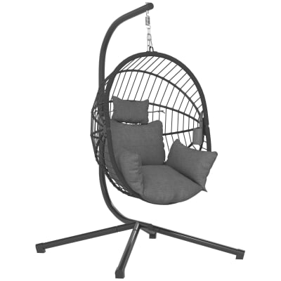 Fauteuil suspendu intérieur/extérieur tissu gris