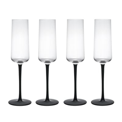 Flûtes à champagne en cristal Palermo, lot de 4, 250ml