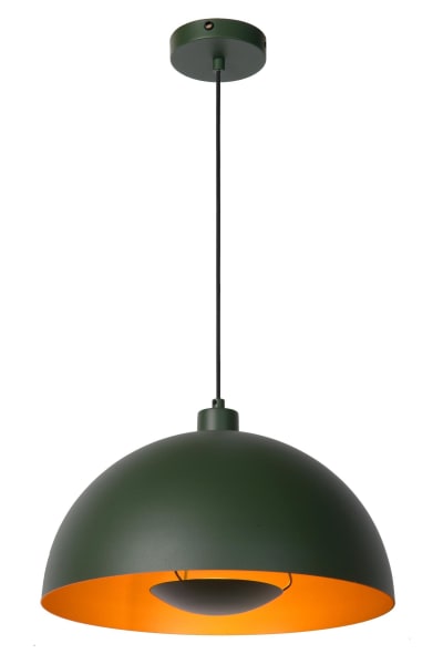 Suspension métal vert 40 cm