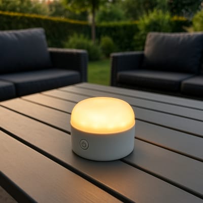 Ampoule led rechargeable plastique blanc 300lm