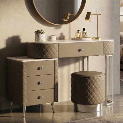 Toilette en pcv gragia complète de pouf cm 120x40x75 pouff ø cm 36x39