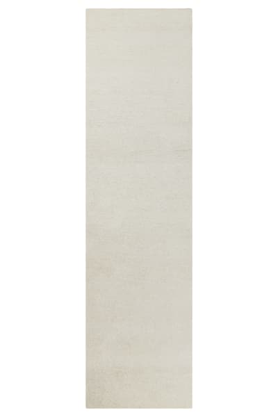Tapis pure laine écru  tufté main uni  80x300