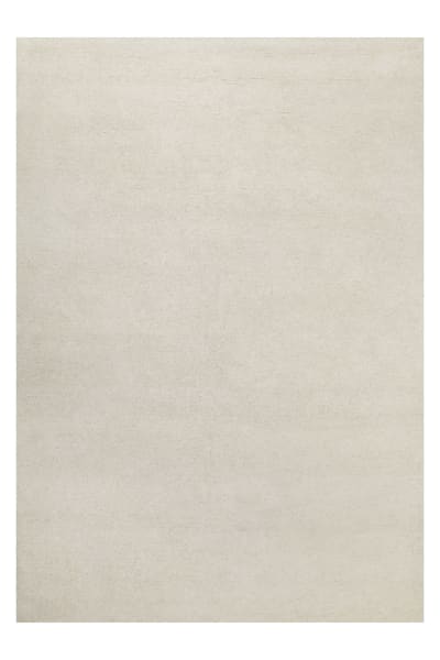 Tapis pure laine écru  tufté main uni 240x340