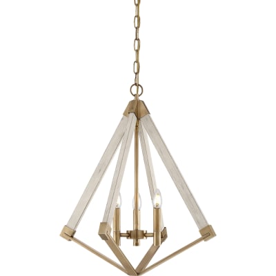 Lustre en acier finition laiton vieilli