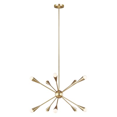 Lustre en acier laiton bruni