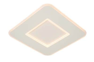 Plafonnier plastique carré blanc 39.4 cm