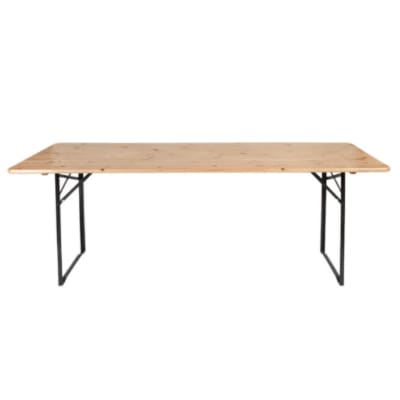 Table de brasserie en bois 220 cm