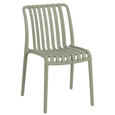 Chaise de jardin en polypropylène vert 50x58x80cm
