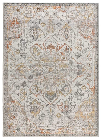 Tapis d'extérieur vintage oriental beige/gris 160x230 cm