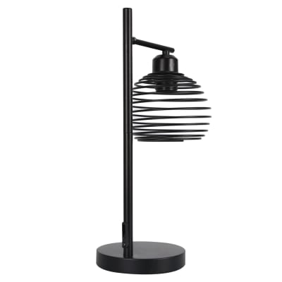Hayes - lampe de table en métal, coloris noir, l 15 cm, e27