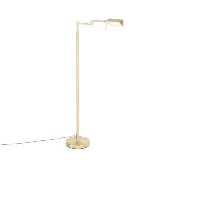 Lampadaire laiton led variateur tactile