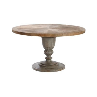 Gueridon en vieux pin l140 cm