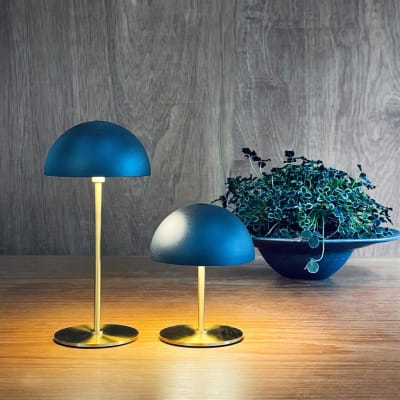 Lampe à poser en métal noir paquet de 2