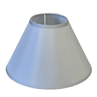 Abat-jour conique gris clair 22 cm