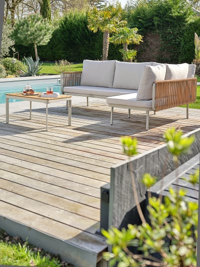 Salon de jardin bas 4 places