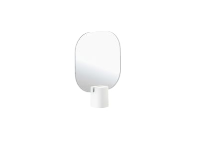 Miroir de table en béton blanc