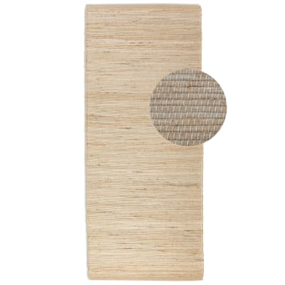 Tapis couloir en jute beige naturel 80x200cm