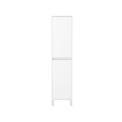 Colonne de salle de bains effet bois blanc 32x35x160cm
