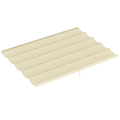 Toile de toit pergola rétractable 4x3m polyester crème