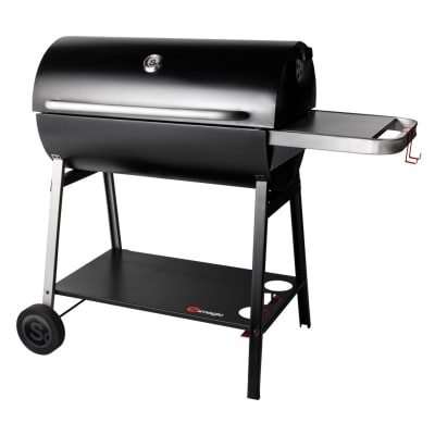 Barbecue au charbon de bois ave capot et tablette latérale