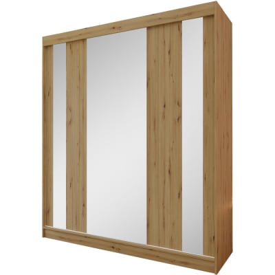 Armoire à portes coulissantes 180/216/61 chêne Artisan