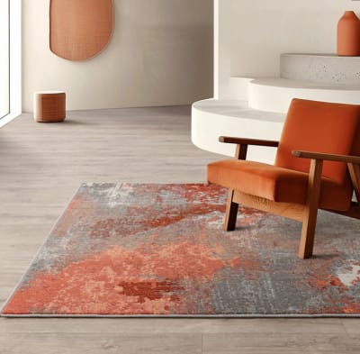 Tapis tissé plat moderne  rouge 200x290 cm