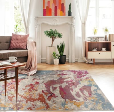 Tapis tissé plat moderne  rouge 080x150 cm