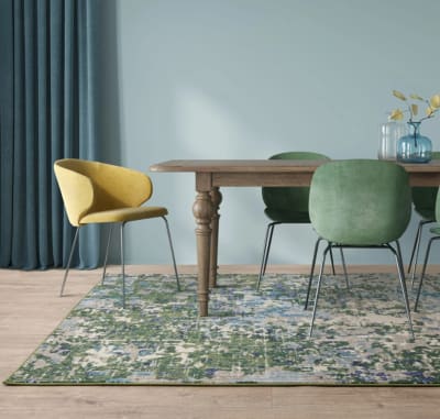 Tapis tissé plat moderne  vert 200x290 cm