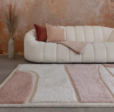 Tapis de salon moderne  rose 160x230 cm