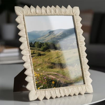 Cadre en résine crème 26,9x1,8x31,8 cm (mesure interne 20x25 cm)