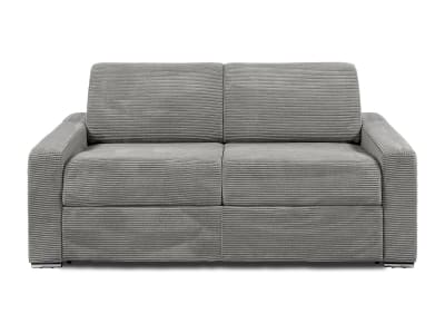 Canapé convertible velours 3 places gris clair}