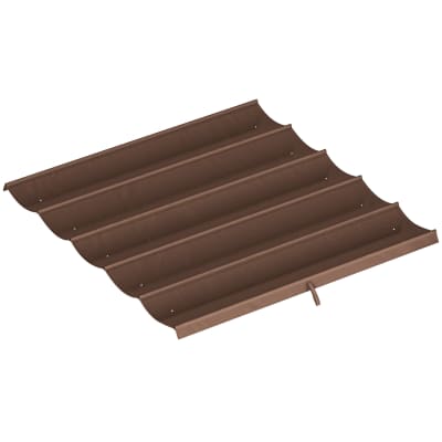 Toile de toit pergola tonnelle retractable 3x3m polyester café