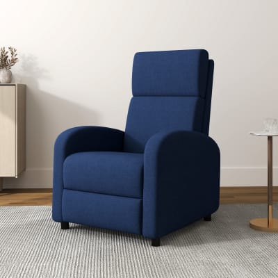Fauteuil relax inclinable charge 120 kg bleu