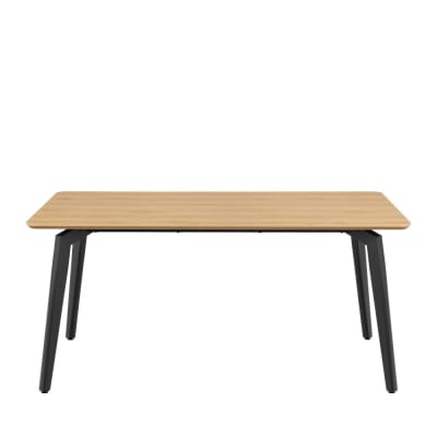 Table à manger 4 personnes en bois et métal - bois clair