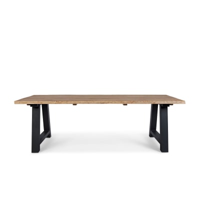 Table de jardin en teck et métal anthracite l240 10 places