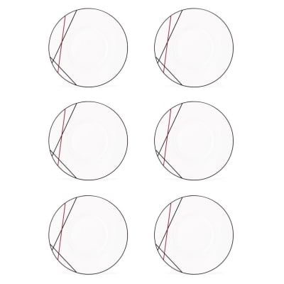 6 assiettes plates 29cm bistrot chef