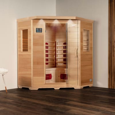 Cabine infrarouge en bois pour 4 personnes 150x150 cm