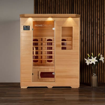 Cabine infrarouge en bois pour 3 personnes 153x110 cm